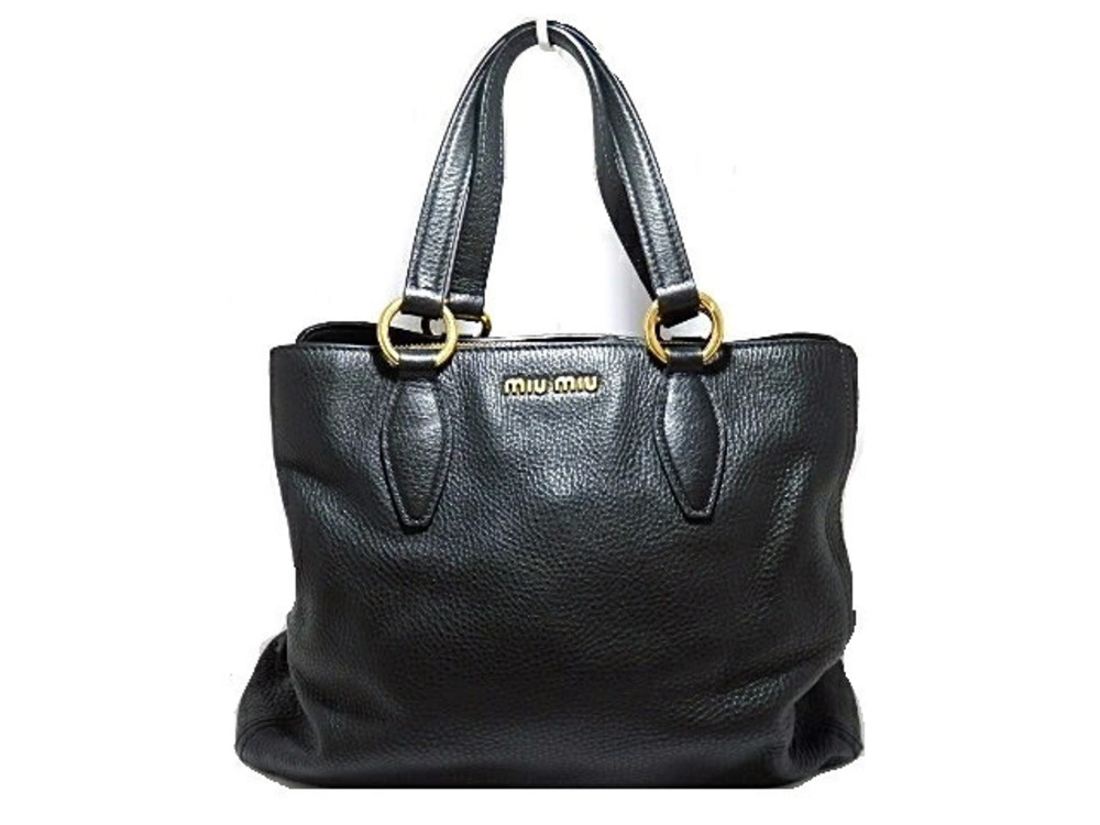 Miu Miu shoulder bag calfskin black